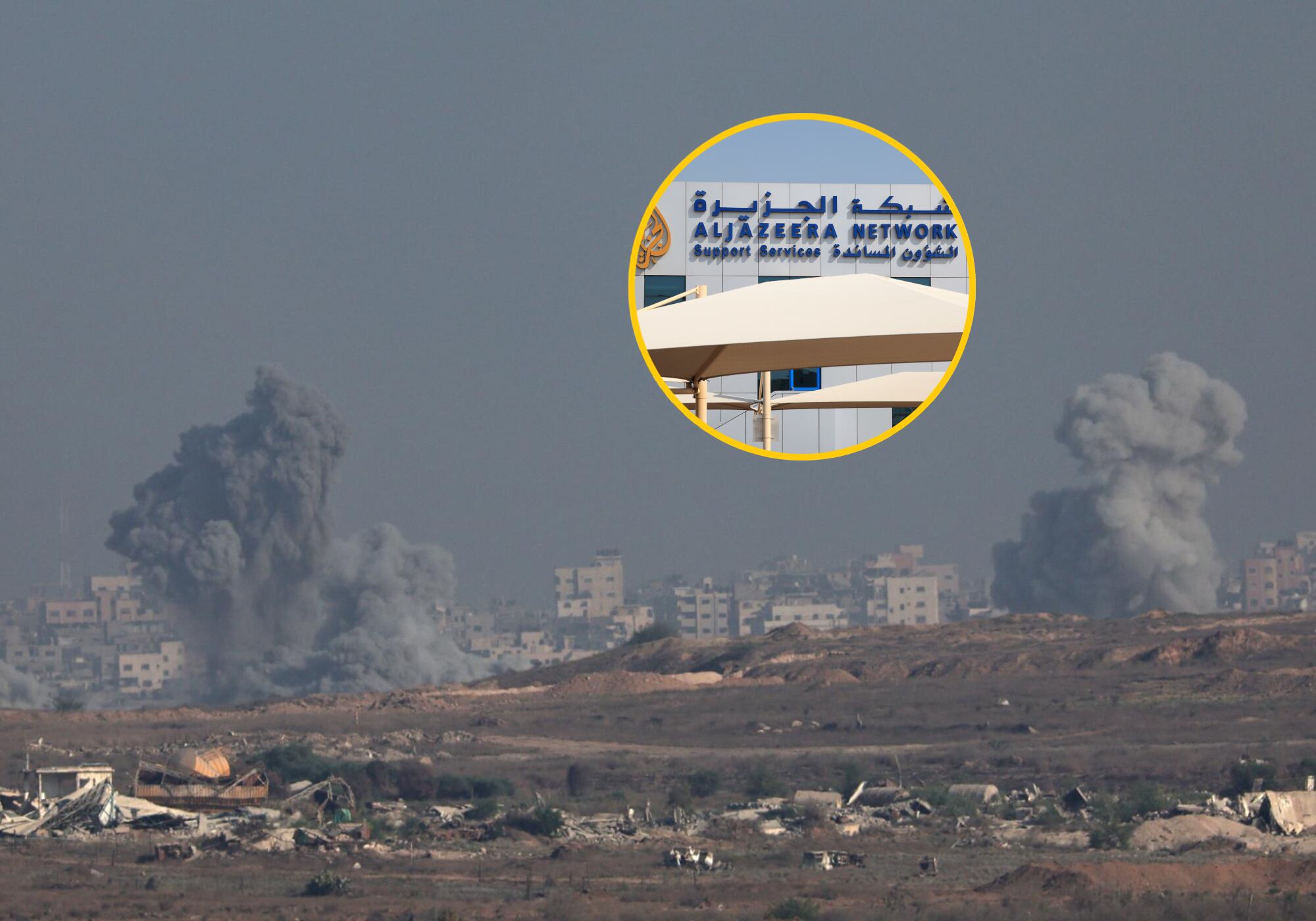 Al Jazeera confirmó que uno de sus periodistas murió en un ataque israelí en Gaza. Foto: EFE/ Getty Images.