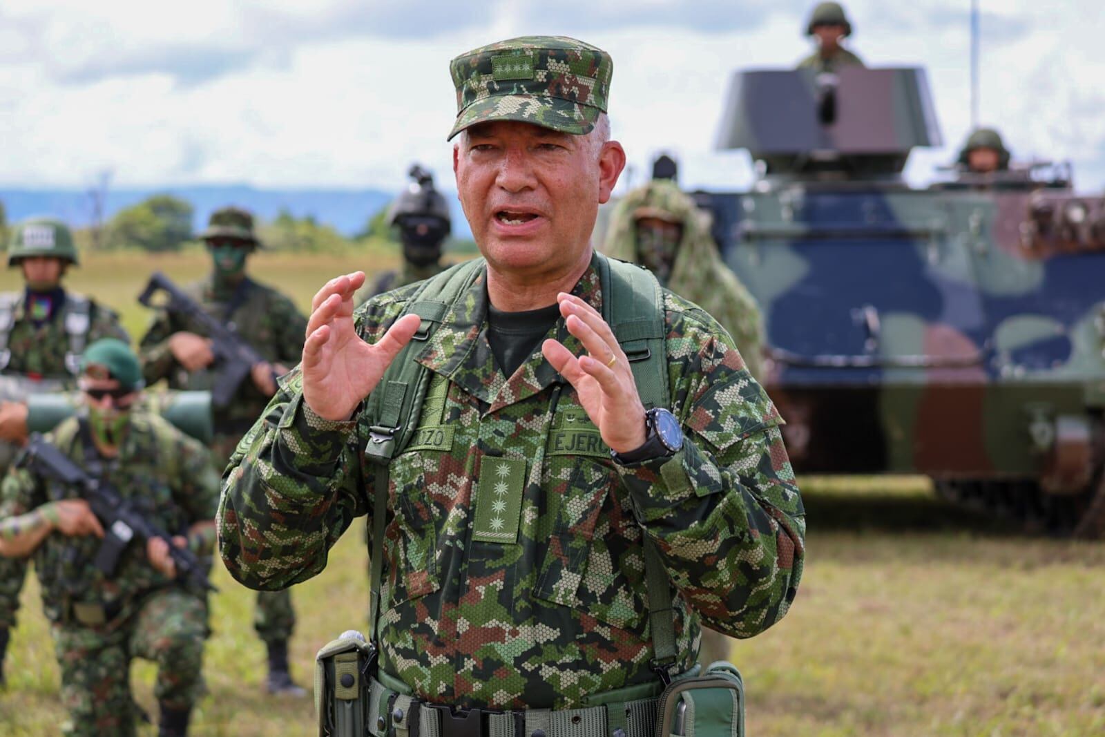 General Luis Emilio Cardozo, comandante del Ejército. Foto: suministrada. 