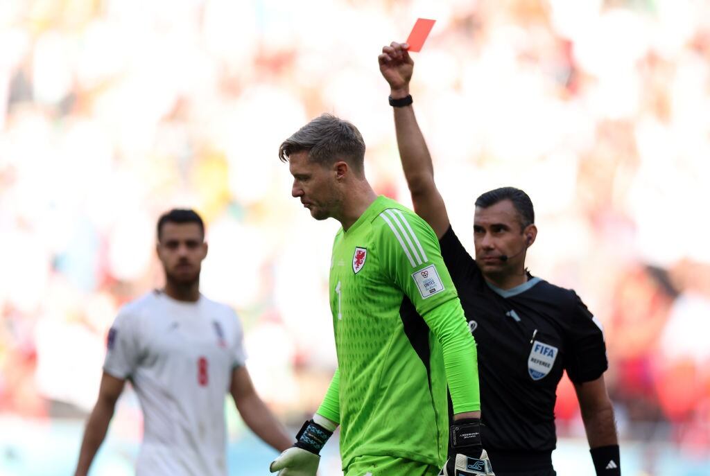 Hennessey, portero de Gales, primer expulsado del Mundial de Qatar2022. Foto: Getty Images