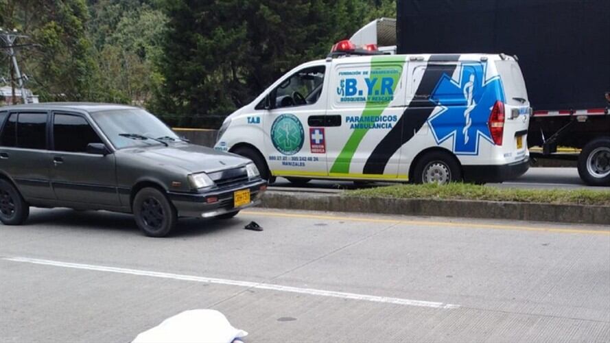 Falleció peatón tras ser arrollado por una moto. Foto: Enviada desde la Fundación de Búsqueda y Rescate BYR.