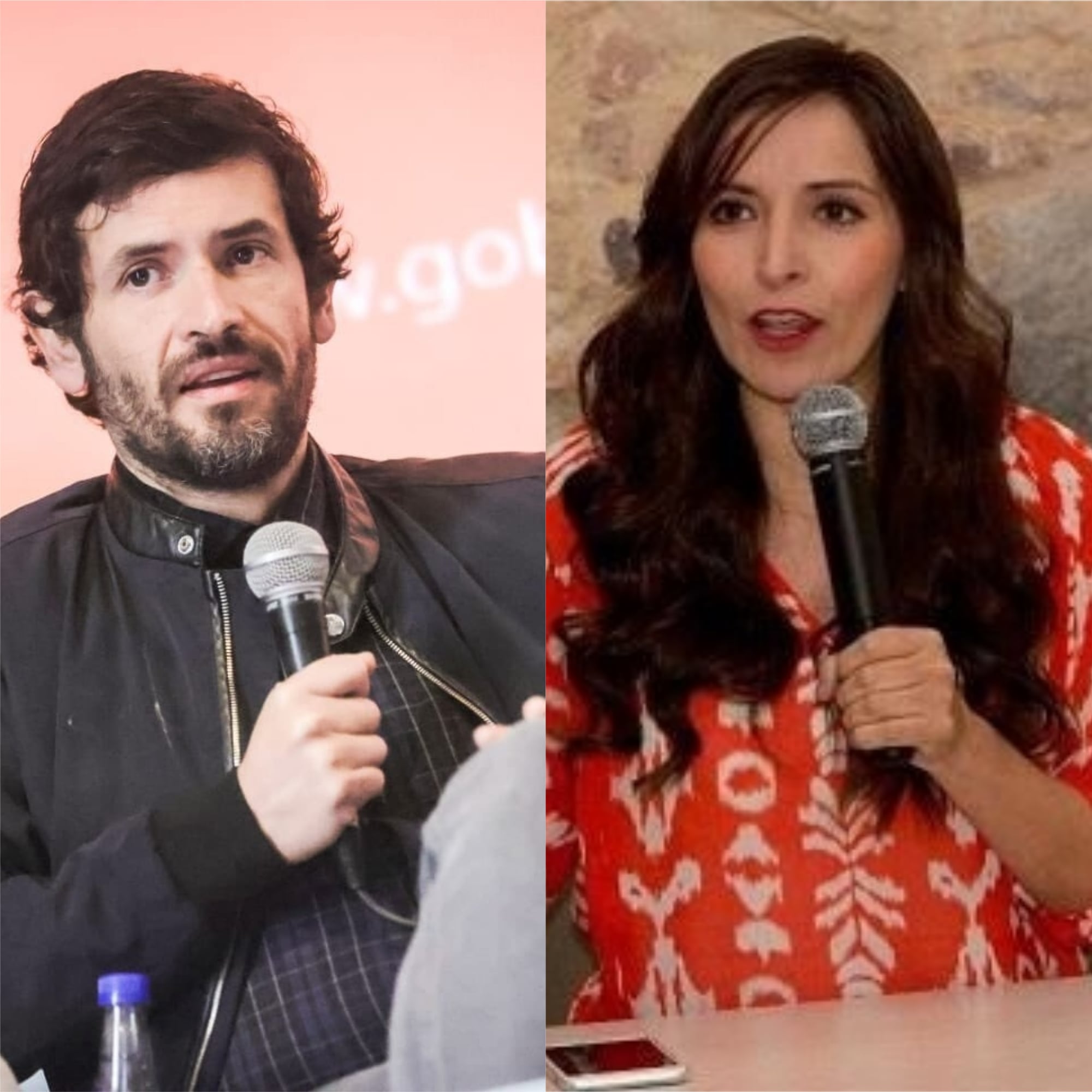 Juan Carlos Losada y Clara Sandoval se disputan cabeza de lista de Cámara en el liberalismo. Foto Losada Twitter / foto Clara Sandoval - Alcaldía de Bogotá.