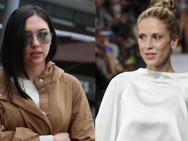 Aida Victoria Merlano, influencer colombiana, y Alejandra Azcárate, modelo y comediante. Foto: Colprensa - Álvaro Tavera / Colprensa