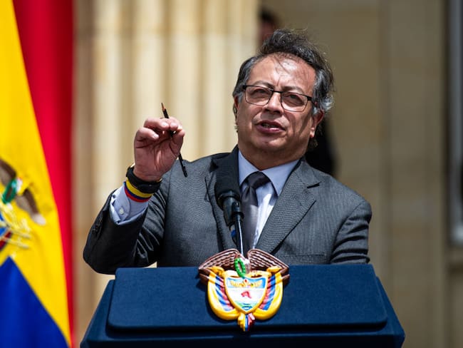 Gustavo Petro, presidente de Colombia. Foto: Sebastian Barros/NurPhoto via Getty Images.