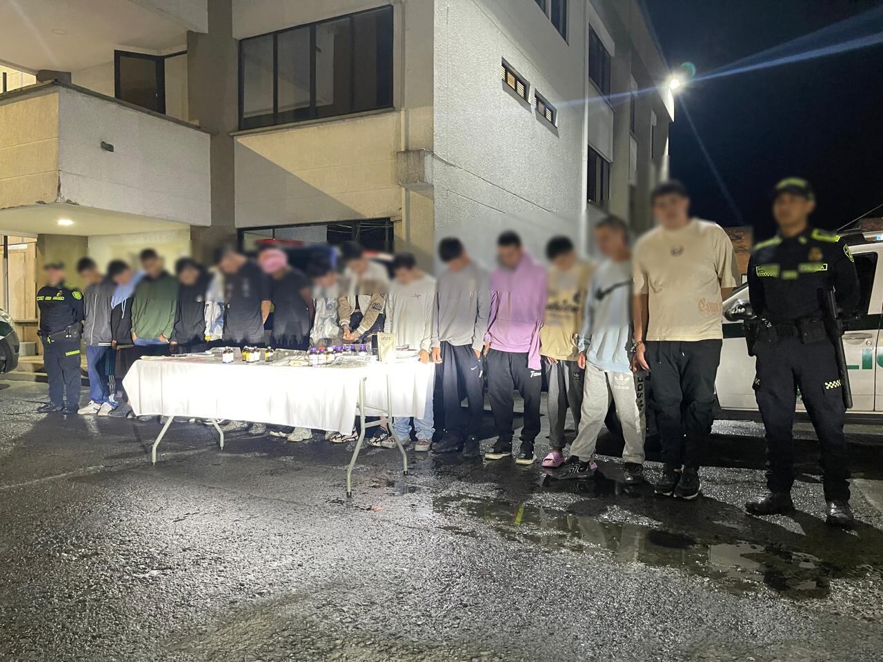 Desmantelamiento de cocina de Tucibí en Dosquebradas (foto: Policía Nacional)