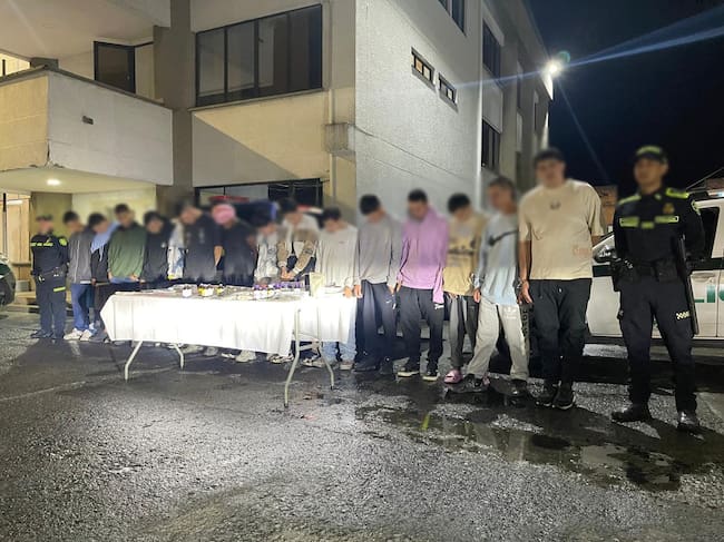 Desmantelamiento de cocina de Tucibí en Dosquebradas (foto: Policía Nacional)