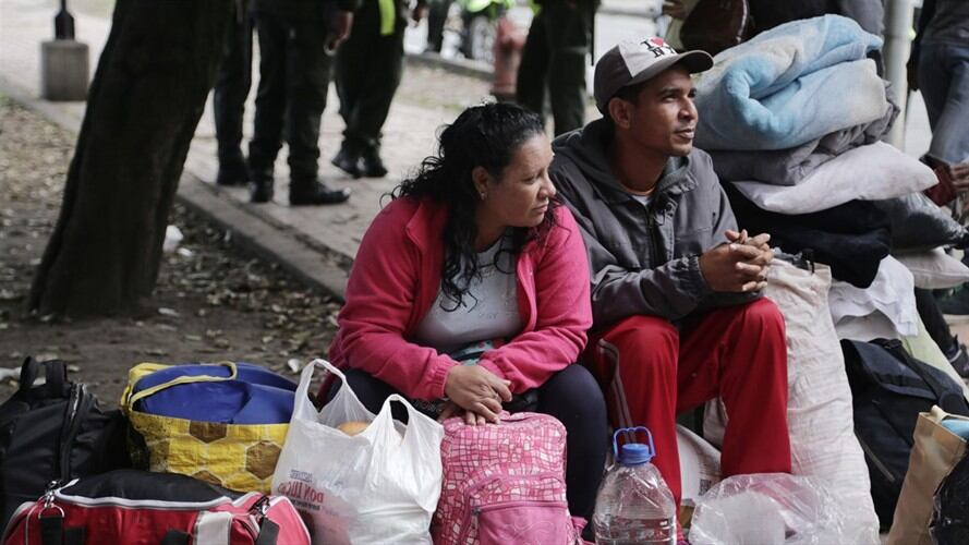 Masivo flujo migratorio de Venezolanos hacia Ecuador. Foto: Colprensa