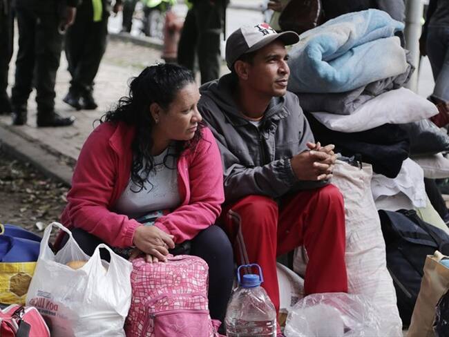 Masivo flujo migratorio de Venezolanos hacia Ecuador. Foto: Colprensa