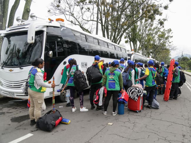 Movilización de comunidades afro en Bogotá. Foto: (Colprensa - Catalina Olaya)