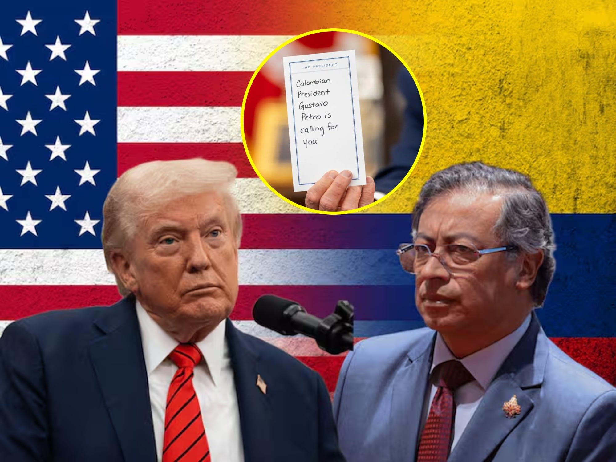 “El presidente de Colombia lo está llamando”: la curiosa nota a Trump retratada por el NYT