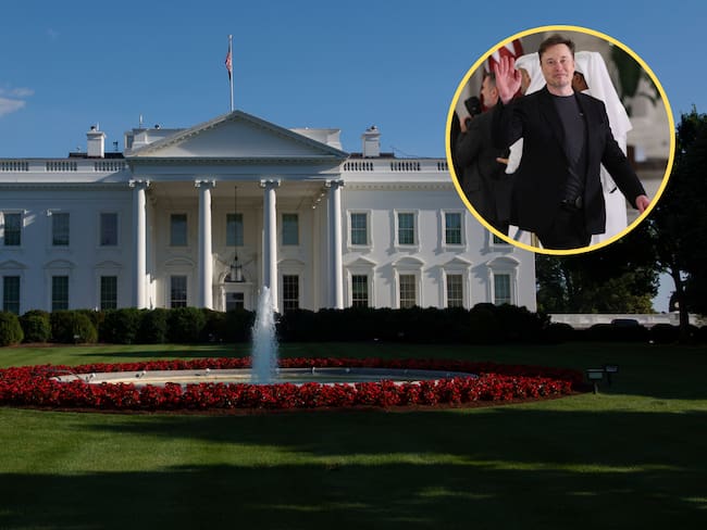 Casa Blanca. Foto: Kevin Carter/Getty Images - Elon Musk. Foto: Win McNamee/Getty Images.