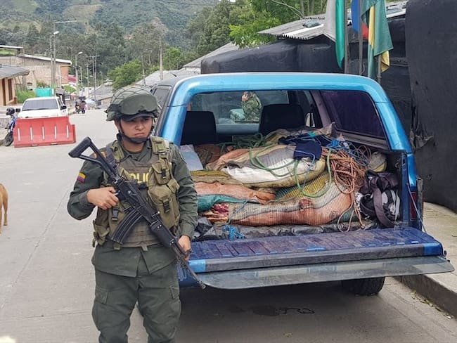 Capturados cuatro sujetos por hurtar ganado en Totoró, Cauca. Foto: Cortesía Samuel Guzmán
