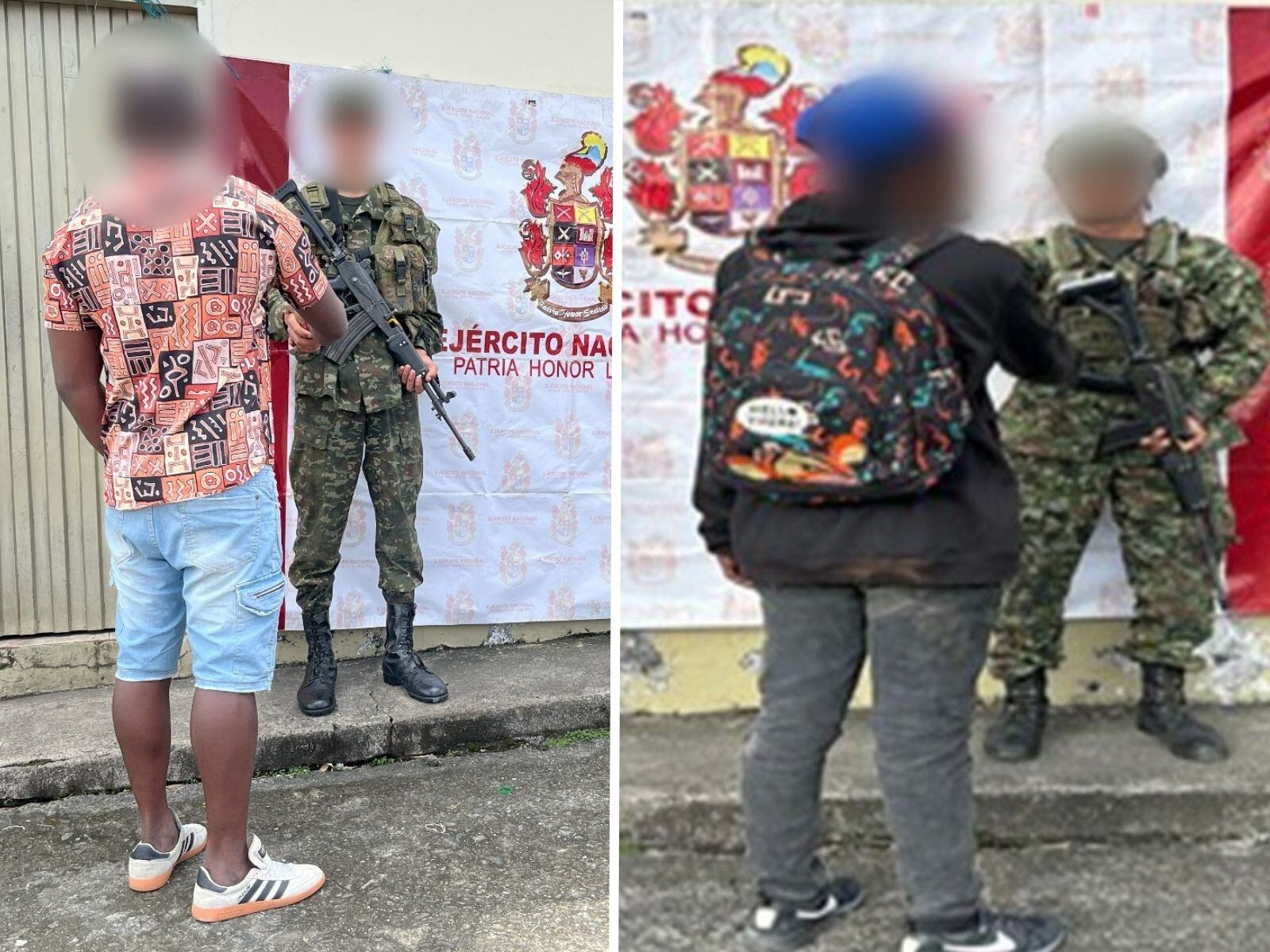 Integrantes del Clan del Golfo que se entregaron a a justicia (foto: Ejército Nacional)