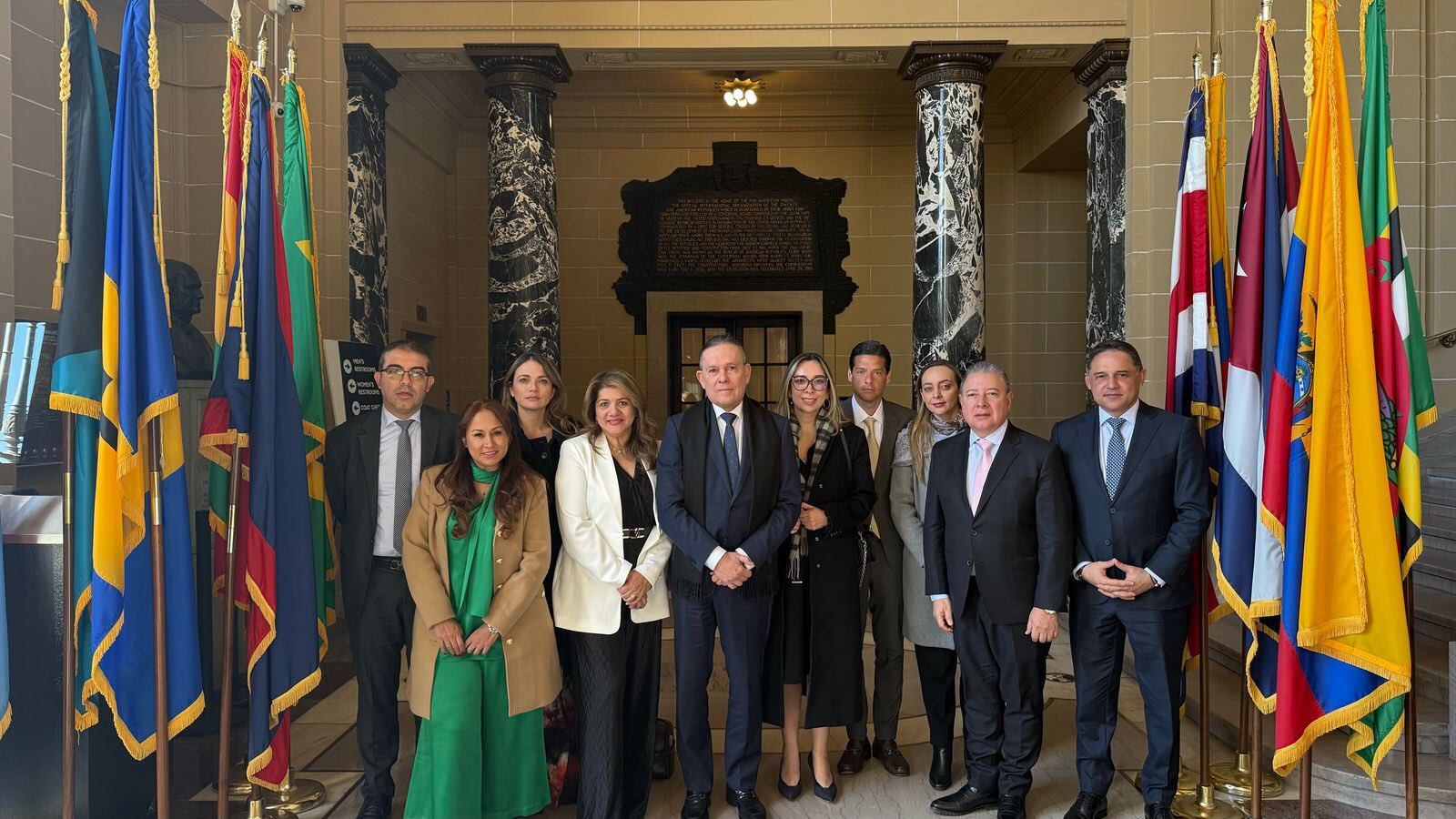 Delegación de congresistas colombianos que viajó Washington. Foto: cortesía.