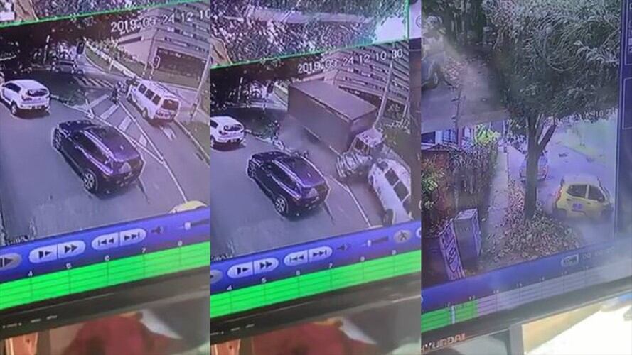 Un muerto y diez heridos en aparatoso accidente de tránsito en Medellín. Foto: Captura de pantalla