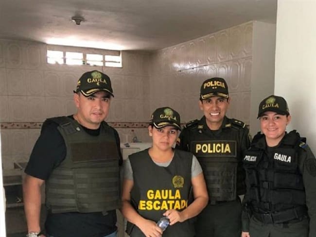 Autoridades capturaron a tres personas que estarían involucradas en el secuestro de Mayerly Santos en Santander. Foto: Policía.