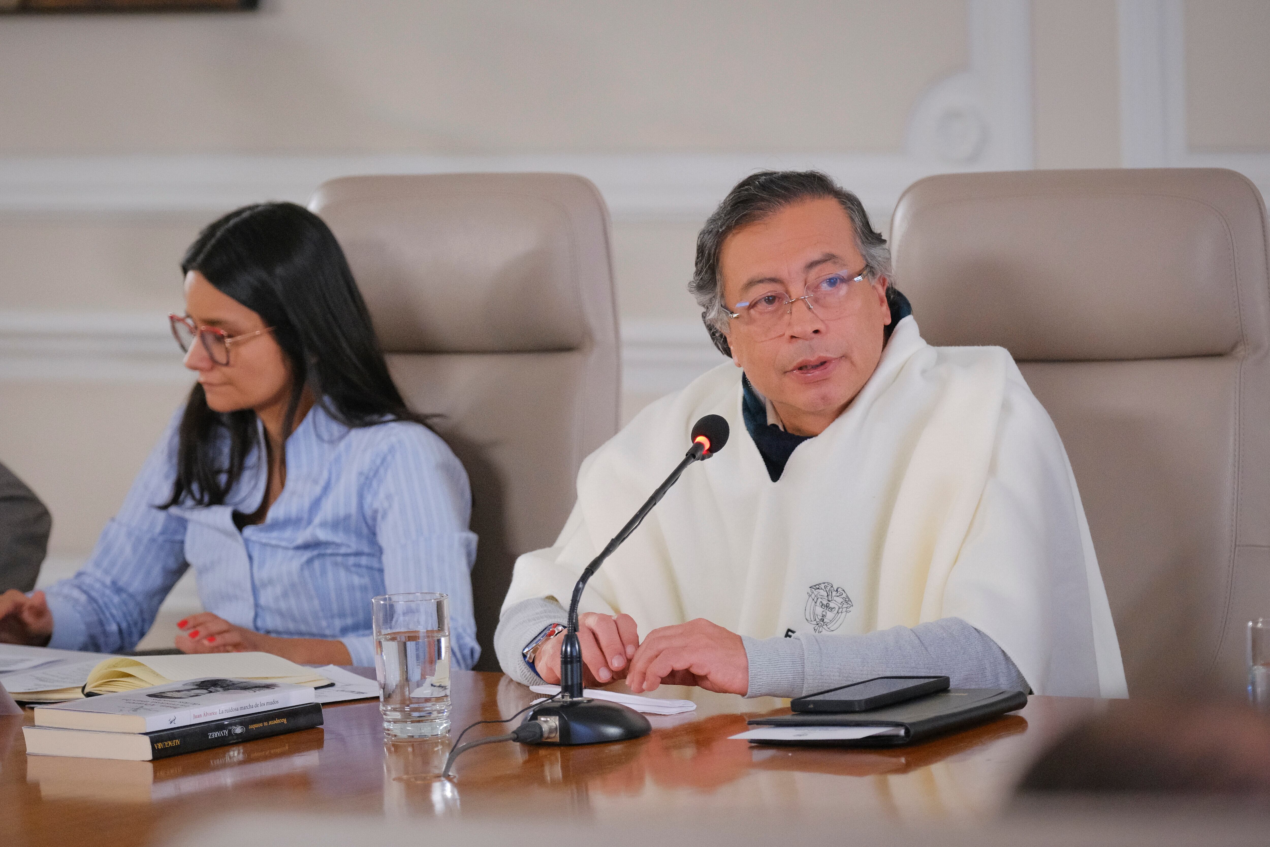 EL presidente Gustavo Petro dijo que no se ha podido bajar la tasa de homicidios por Bogotá y pidió más controles en el Aeropuerto El Dorado. Foto: Ovidio González - Presidencia de la República.