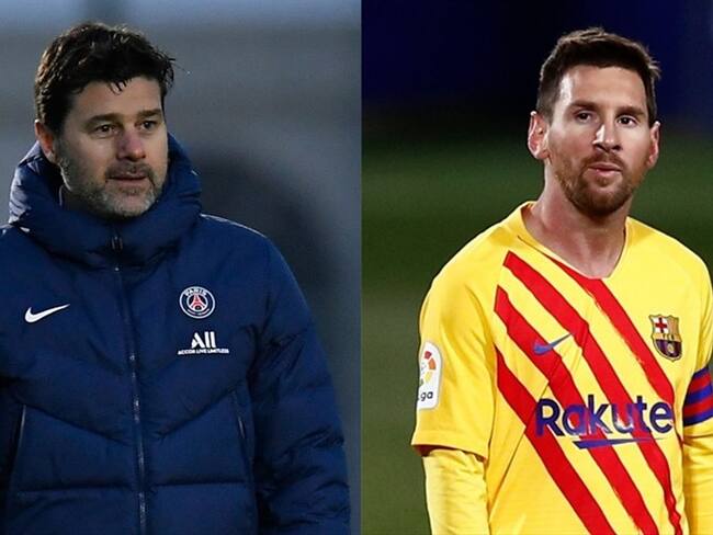 El guiño de Pochettino a Messi para que fiche por el PSG. Foto: Getty Images: Aurelien Meunier - PSG / Eric Alonso