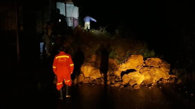 Deslizamiento de tierra en Marquetalia dejó 11 personas muertas. Foto: Colprensa