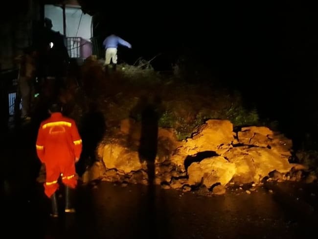 Deslizamiento de tierra en Marquetalia dejó 11 personas muertas. Foto: Colprensa