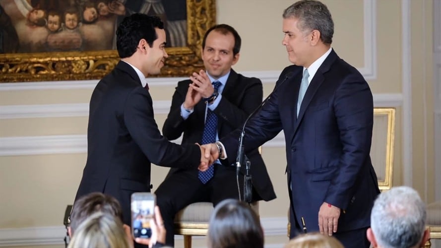 Se posesionó el ministro del Deporte y el director del DNP. Foto: Presidencia
