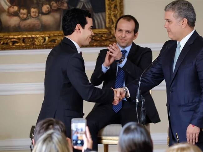 Se posesionó el ministro del Deporte y el director del DNP. Foto: Presidencia