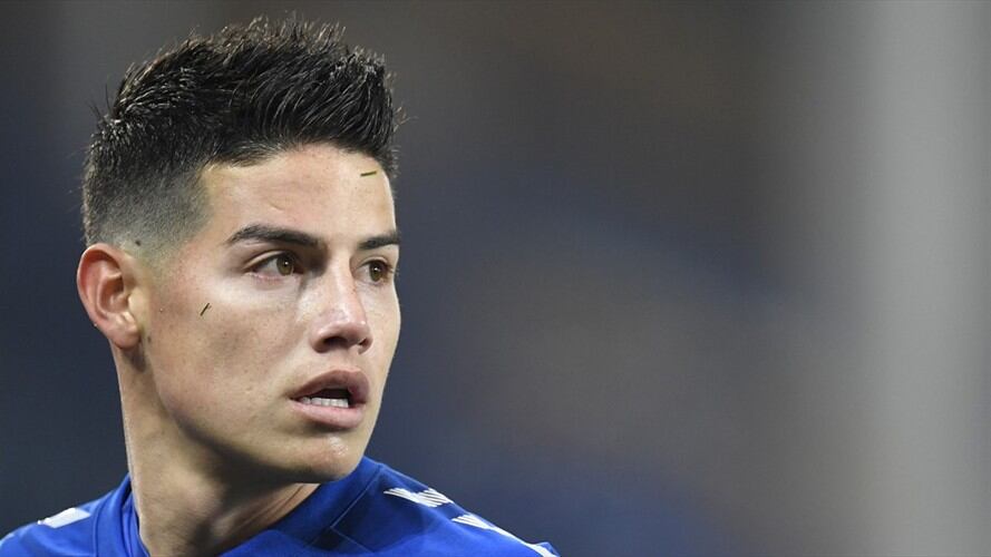 James Rodríguez vuelve a la convocatoria del Everton. Foto: Peter Powell - Pool/Getty Images
