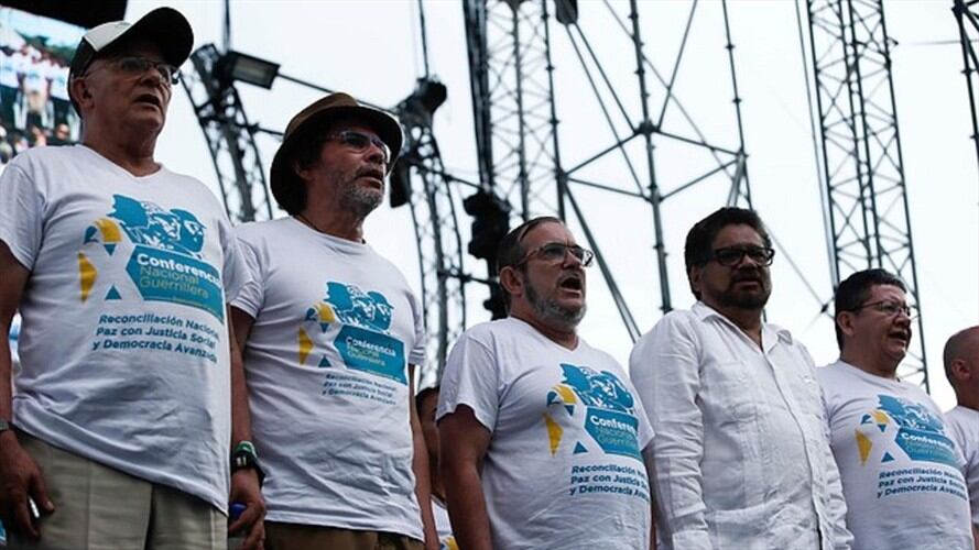 18 miembros de la Farc entregaron a la Jep informes de compromiso con el acuerdo de paz. Foto: Colprensa