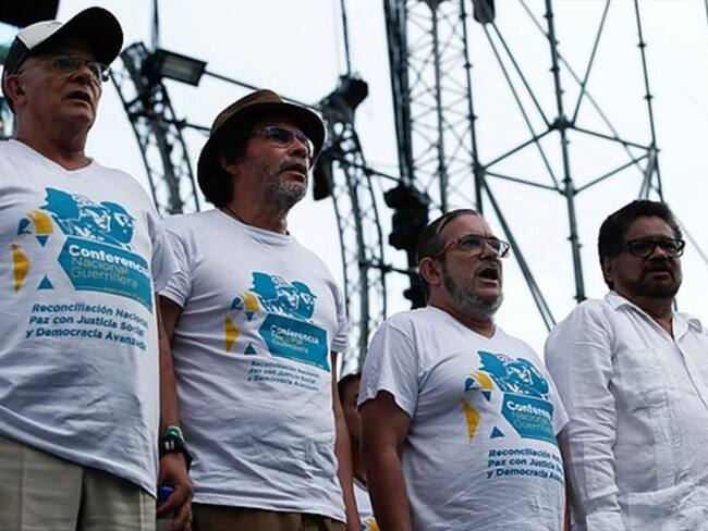18 miembros de la Farc entregaron a la Jep informes de compromiso con el acuerdo de paz. Foto: Colprensa