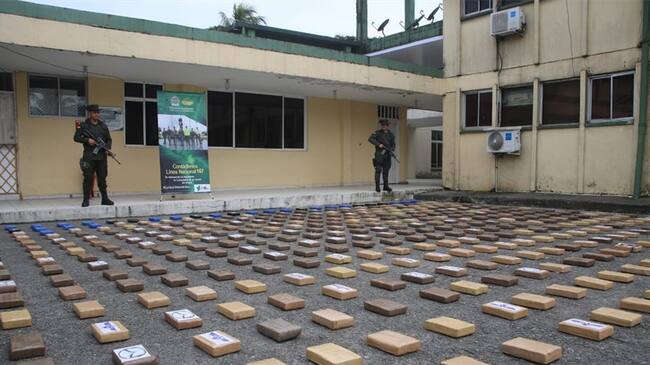 Las autoridades decomisaron 358 kilos de cocaína en el Puerto de Buenaventura. Foto: Policía Nacional