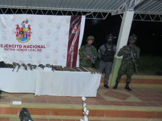 Murieron tres integrantes del grupo armado organizado residual Subestructura 28 en Arauca. Foto: suministrada.