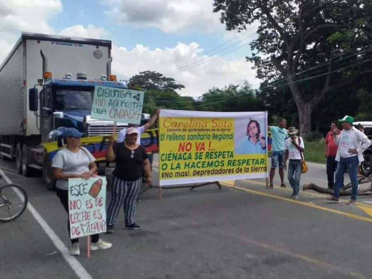 Bloqueada la troncal del Caribe a la altura de la ‘Y’ de Ciénaga