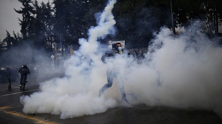 Al parecer, la persona que le disparó a los manifestantes era investigador de la Fiscalía.. Foto: Colprensa