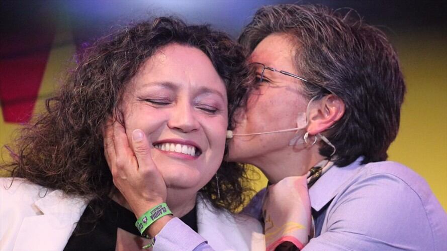 Claudia López y Angelica Lozano. Foto: W Radio