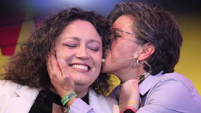 Claudia López y Angelica Lozano. Foto: W Radio