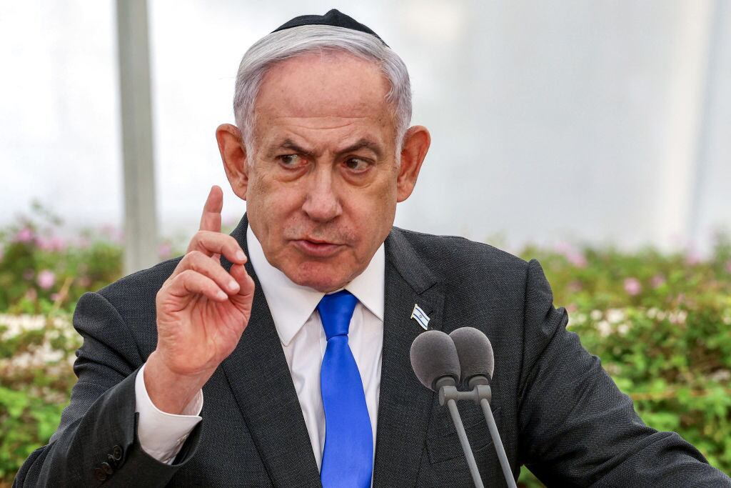 Benjamin Netanyahu. I Foto: SHAUL GOLAN/POOL/AFP via Getty Images.