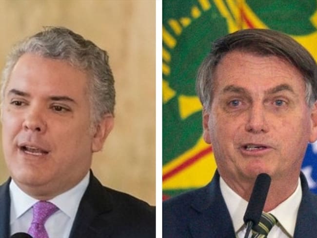 Iván Duque y Jair Bolsonaro. Foto: Colprensa / Getty Images