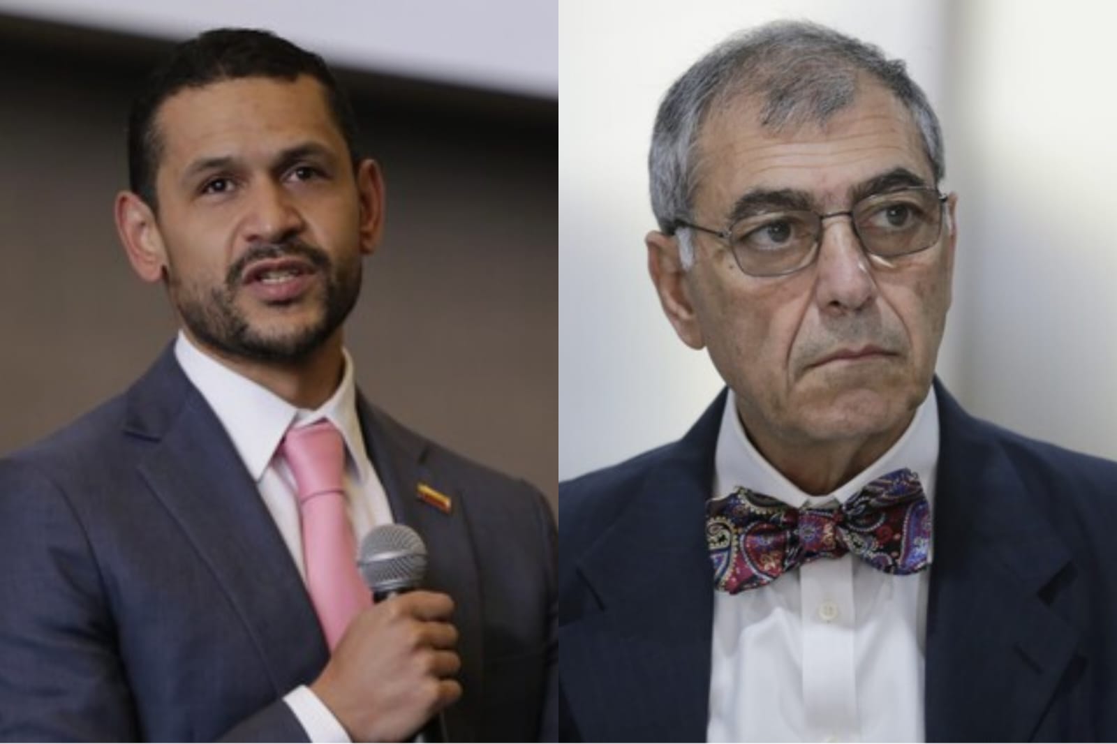 Ministro del Interior, Daniel Palacios y alcalde de Cartagena, William Dau. Foto: Colprensa