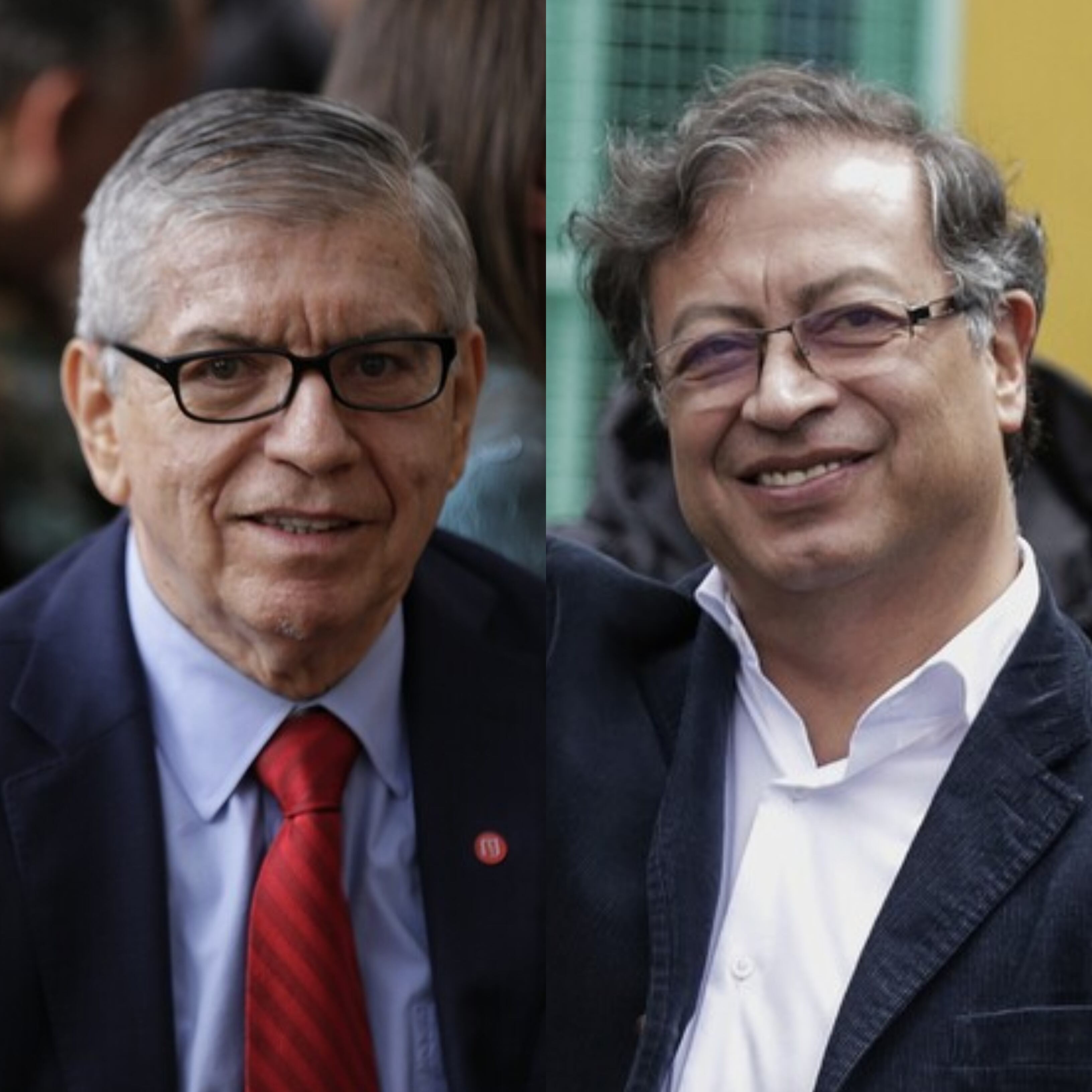 Presidente del Partido Liberal César Gaviria y presidente electo de Colombia, Gustavo Petro. Foto: Colprensa.
