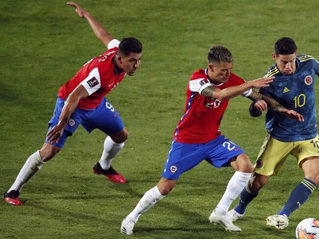 Empate entre Colombia y Chile por Eliminatorias. Foto: Getty