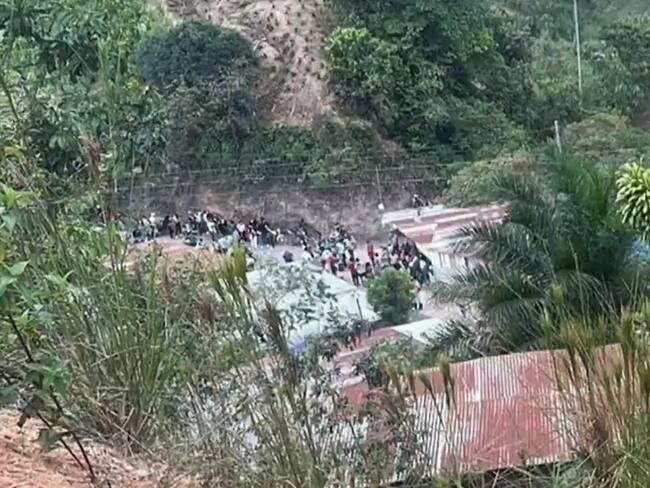 Sector de El Filo en el Tambo, Cauca. Crédito: Ejército Nacional.