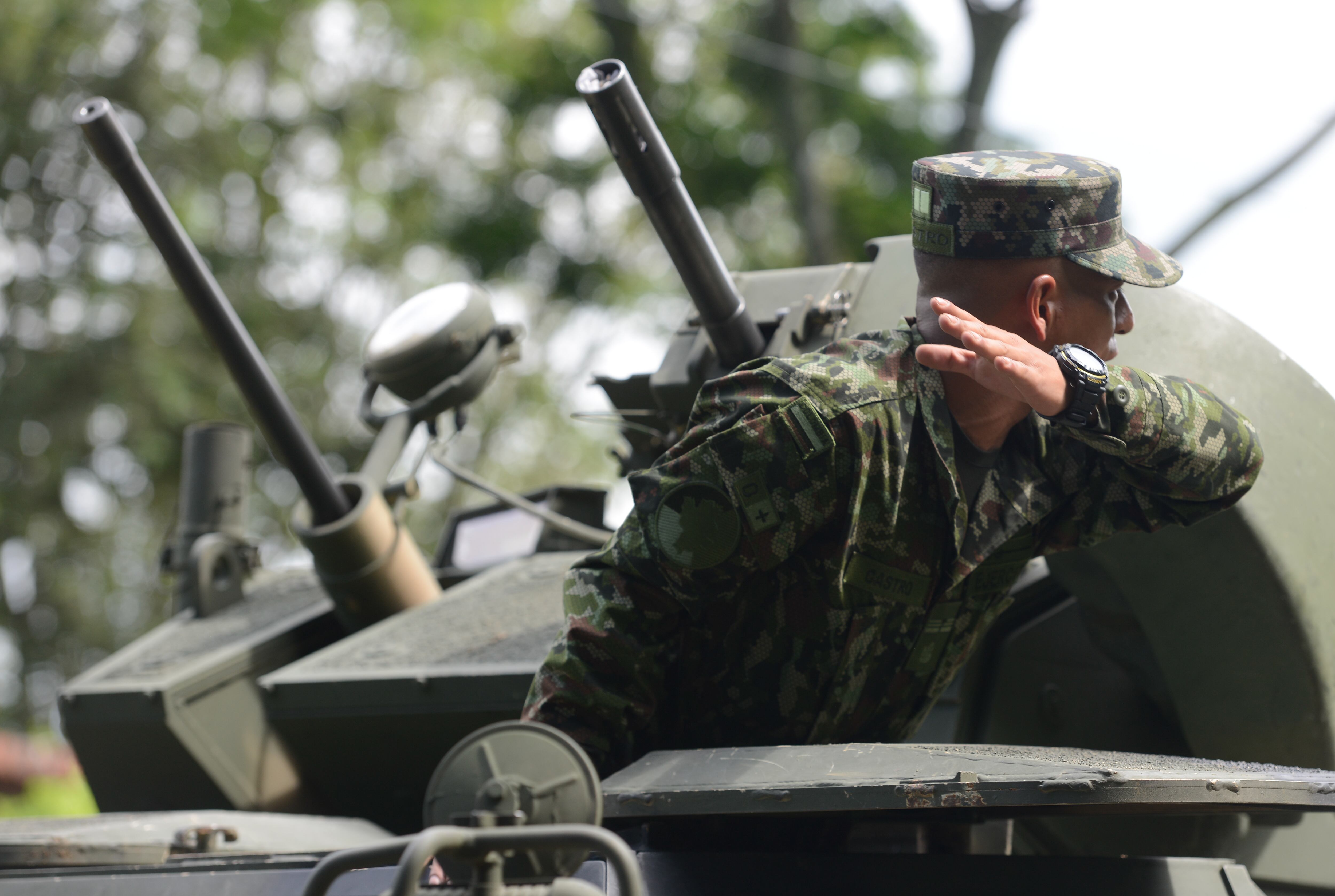Soldados colombianos del Ejército Nacional imagen de referencia. Foto: EFE.