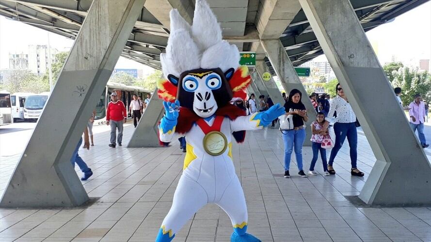 Baqui, mascota oficial de los Juegos Centroamericanos y del Caribe. Foto: Oficina de prensa Juegos Centroamericanos