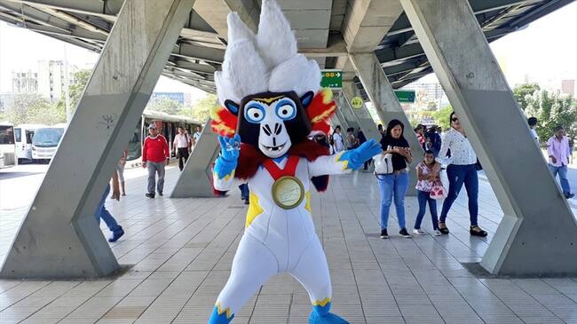 Baqui, mascota oficial de los Juegos Centroamericanos y del Caribe. Foto: Oficina de prensa Juegos Centroamericanos