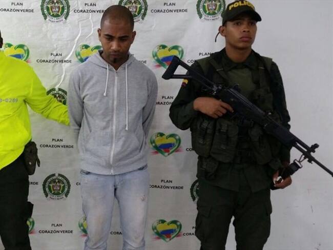 A la cárcel presunto homicida de líder afro en Cauca. Foto: Policía Nacional.