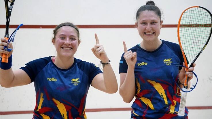 Amamos jugar squash, Laura y Maria Tovar medalla de oro en los Juegos Suramericanos.