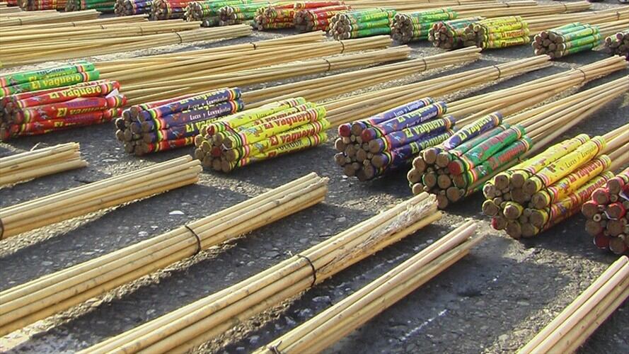 Cohetes artesanales (foto de referencia). Foto: Colprensa