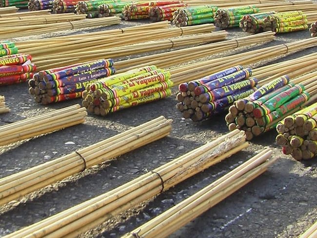 Cohetes artesanales (foto de referencia). Foto: Colprensa