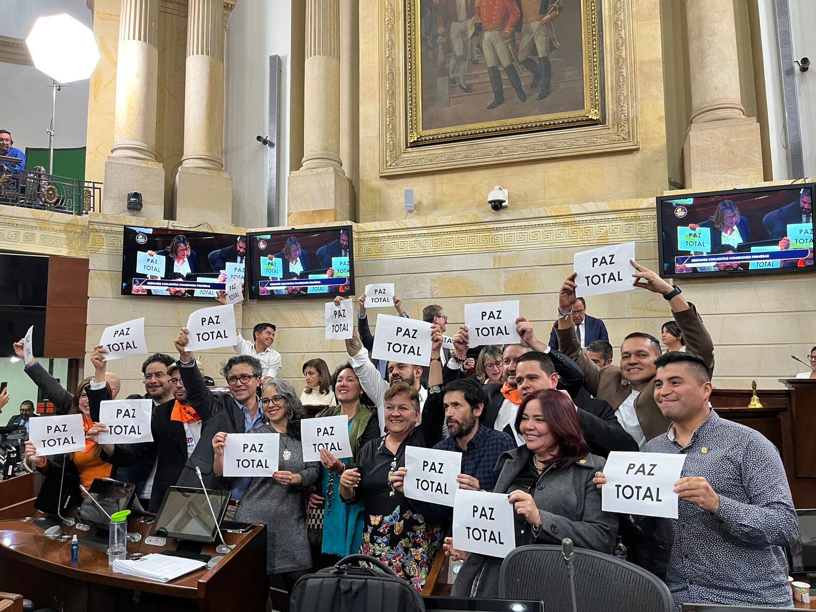 Aprobado en primer debate el proyecto paz total. Foto: Cortesía Edward Sarmiento.