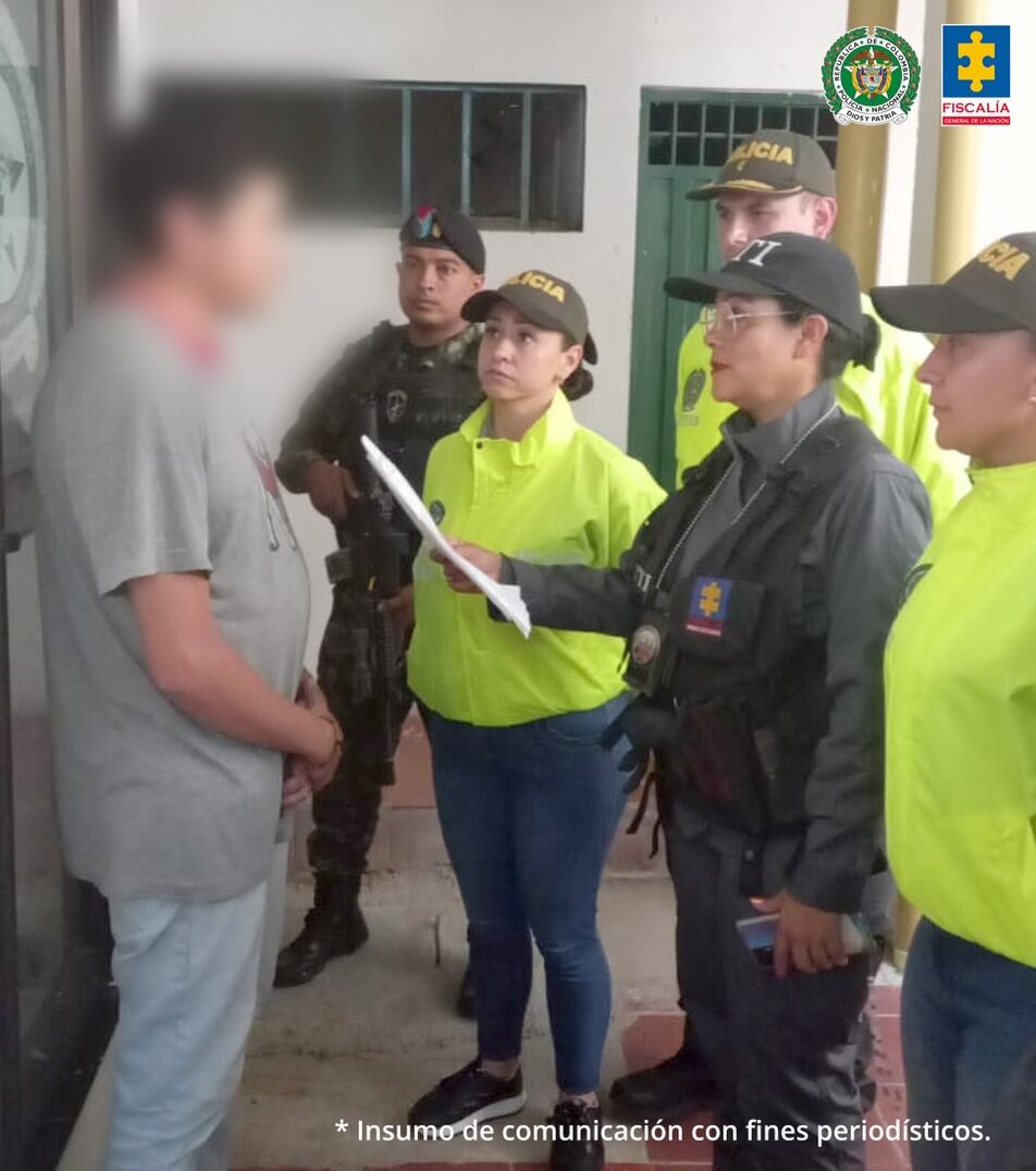 Capturaron al padrastro del menor Jerónimo Ángulo, por ser el presunto asesino. Foto: Fiscalía.