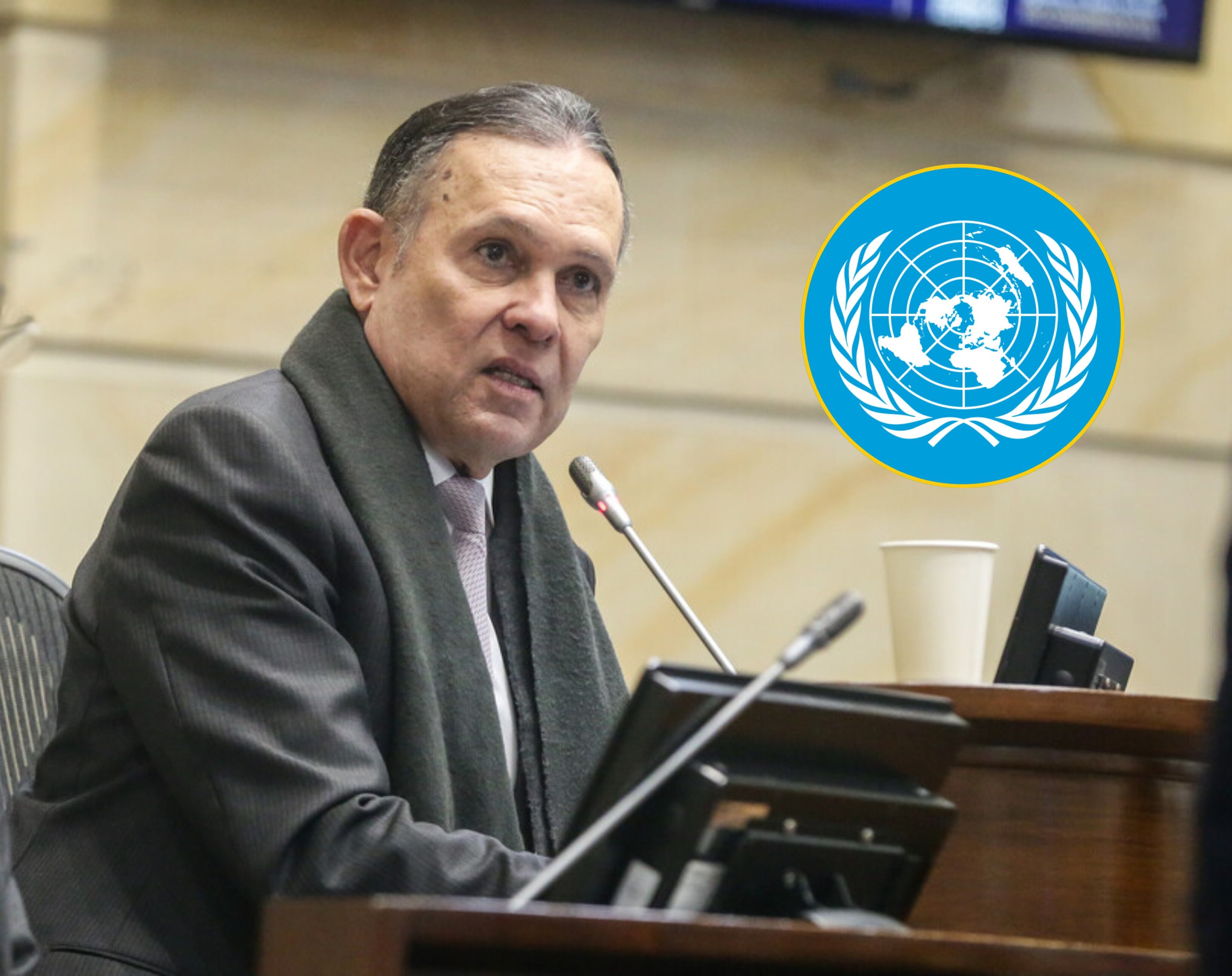 Efraín Cepeda. Fotos: Colprensa - Catalina Olaya / ONU redes sociales